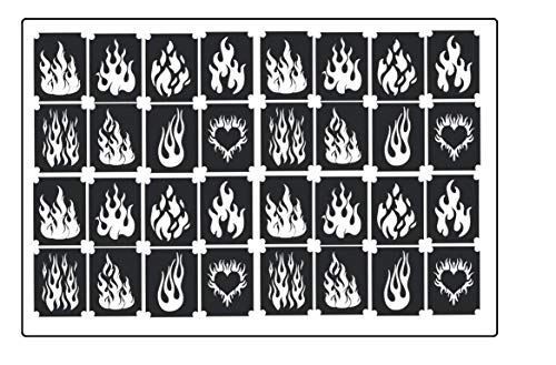 Feuer Flamme fire Flame Collection Sammlung (Feuer Flamme fire Flame Tattoo Stencil) von Kaz Creations