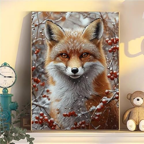 Fuchs Malen Nach Zahlen Erwachsene Groß XXL 35x45cm, Tier Malen Nach Zahlen Kinder ab 8 Jahre, DIY Paint by Numbers Geschenk Kreativ Set für Erwachsene, Mit 3 Feinen Pinsel und Acrylfarbe Deko YH2-166 Fuchs Malen Nach Zahlen Erwachsene Groß XXL 35x45cm, Tier Malen Nach Zahlen Kinder ab 8 Jahre, DIY Paint by Numbers Geschenk Kreativ Set für Erwachsene, Mit 3 Feinen Pinsel und Acrylfarbe Deko YH2-166 von Kazhxnng