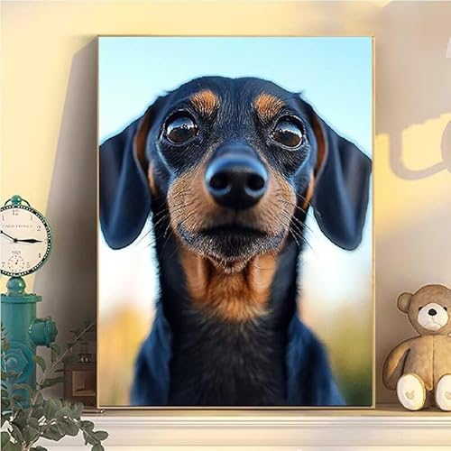 Hund Malen Nach Zahlen Erwachsene Groß XXL 50x70cm, Tier Malen Nach Zahlen Kinder ab 8 Jahre, DIY Paint by Numbers Geschenk Kreativ Set für Erwachsene, Mit 3 Feinen Pinsel und Acrylfarbe Deko YH2-98 Hund Malen Nach Zahlen Erwachsene Groß XXL 50x70cm, Tier Malen Nach Zahlen Kinder ab 8 Jahre, DIY Paint by Numbers Geschenk Kreativ Set für Erwachsene, Mit 3 Feinen Pinsel und Acrylfarbe Deko YH2-98 von Kazhxnng