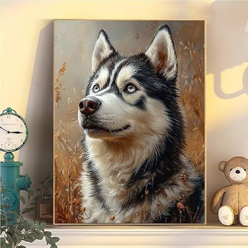Hund Malen Nach Zahlen Erwachsene Groß XXL 80x100cm, Heiser Malen Nach Zahlen Kinder ab 8 Jahre, DIY Paint by Numbers Geschenk Kreativ Set für Erwachsene, Mit 3 Feinen Pinsel und Acrylfarbe YH2-104 Hund Malen Nach Zahlen Erwachsene Groß XXL 80x100cm, Heiser Malen Nach Zahlen Kinder ab 8 Jahre, DIY Paint by Numbers Geschenk Kreativ Set für Erwachsene, Mit 3 Feinen Pinsel und Acrylfarbe YH2-104 von Kazhxnng