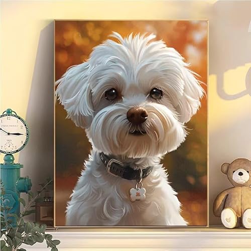 Malen Nach Zahlen Erwachsene Hund, Malen Nach Zahlen ab 9 Jahre Mädchen Tier, Paint by Numbers Adults Hobby Leinwand 65x85cm, DIY Bastelset Erwachsene Kinder, Mit 3 Pinseln und Acrylfarbe YH2-101 Malen Nach Zahlen Erwachsene Hund, Malen Nach Zahlen ab 9 Jahre Mädchen Tier, Paint by Numbers Adults Hobby Leinwand 65x85cm, DIY Bastelset Erwachsene Kinder, Mit 3 Pinseln und Acrylfarbe YH2-101 von Kazhxnng