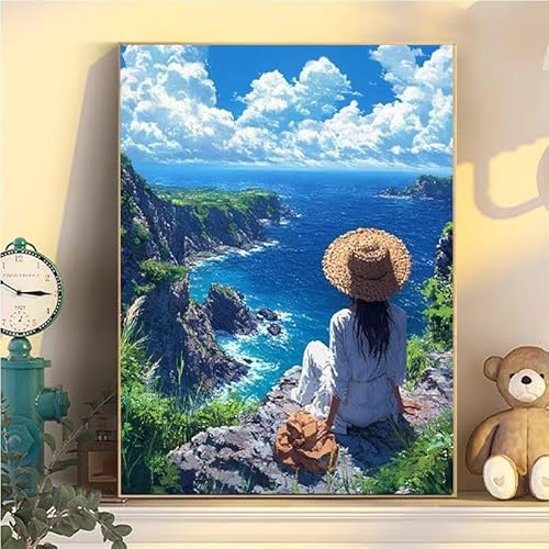 Malen Nach Zahlen Erwachsene Landschaft, Malen Nach Zahlen ab 9 Jahre Mädchen Frau, Paint by Numbers Adults Hobby Leinwand 50x70cm, DIY Bastelset Erwachsene Kinder, Mit 3 Pinseln, Acrylfarbe YH2-355 Malen Nach Zahlen Erwachsene Landschaft, Malen Nach Zahlen ab 9 Jahre Mädchen Frau, Paint by Numbers Adults Hobby Leinwand 50x70cm, DIY Bastelset Erwachsene Kinder, Mit 3 Pinseln, Acrylfarbe YH2-355 von Kazhxnng