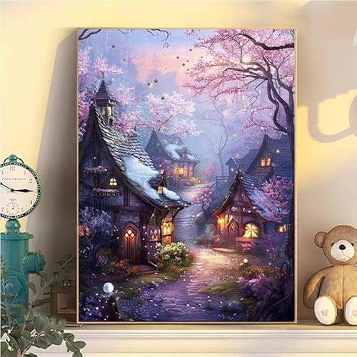 Malen Nach Zahlen Erwachsene Landschaft, Malen Nach Zahlen ab 9 Jahre Mädchen Kleine Stadt, Paint by Numbers Adults Hobby Leinwand 100x130cm, DIY Bastelset Erwachsene Kinder, Mit 3 Pinseln YH2-425 Malen Nach Zahlen Erwachsene Landschaft, Malen Nach Zahlen ab 9 Jahre Mädchen Kleine Stadt, Paint by Numbers Adults Hobby Leinwand 100x130cm, DIY Bastelset Erwachsene Kinder, Mit 3 Pinseln YH2-425 von Kazhxnng