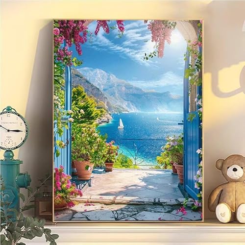 Malen Nach Zahlen Erwachsene Landschaft, Malen Nach Zahlen ab 9 Jahre Mädchen See, Paint by Numbers Adults Hobby Leinwand 80x100cm, DIY Bastelset Erwachsene Kinder, Mit 3 Pinseln, Acrylfarbe YH2-333 Malen Nach Zahlen Erwachsene Landschaft, Malen Nach Zahlen ab 9 Jahre Mädchen See, Paint by Numbers Adults Hobby Leinwand 80x100cm, DIY Bastelset Erwachsene Kinder, Mit 3 Pinseln, Acrylfarbe YH2-333 von Kazhxnng