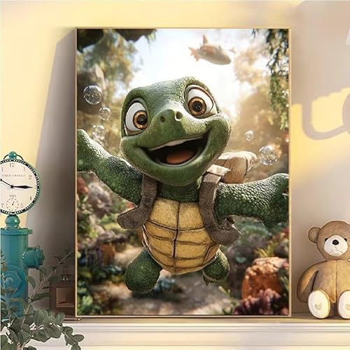 Malen Nach Zahlen Erwachsene Schildkröte, Malen Nach Zahlen ab 9 Jahre Mädchen Tier, Paint by Numbers Adults Hobby Leinwand 90x120cm, DIY Bastelset Erwachsene Kinder, Mit 3 Pinseln, Acrylfarbe YH2-133 Malen Nach Zahlen Erwachsene Schildkröte, Malen Nach Zahlen ab 9 Jahre Mädchen Tier, Paint by Numbers Adults Hobby Leinwand 90x120cm, DIY Bastelset Erwachsene Kinder, Mit 3 Pinseln, Acrylfarbe YH2-133 von Kazhxnng
