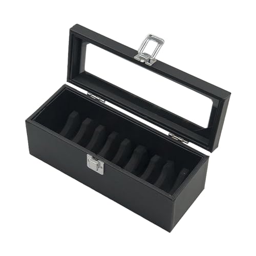 Aufbewahrungsbox für Armbänder, Organizer für Armbänder | Aufbewahrungsbox für Armbänder aus PU-Leder mit 10/20 Fächern | Schmuckschatulle mit transparentem Deckel, Etui d von Kbnuetyg