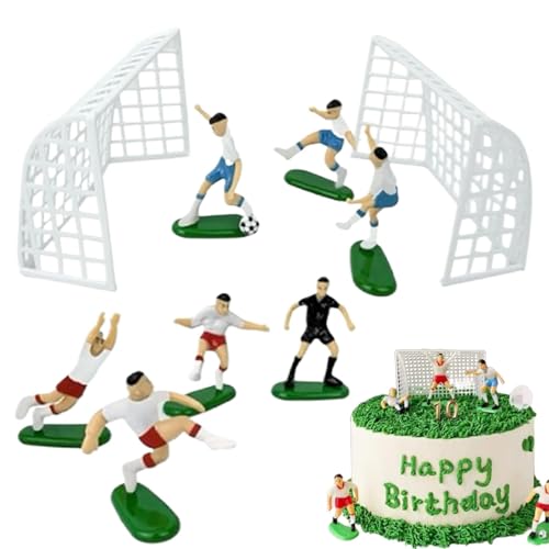 Fußball Kuchen Topper - Fußballspieler Kuchen Topper, Fußball Geburtstag Dekoration - Fußball Thema Party Supplies, Cake Topper, Geburtstag Party Supplies von Kbnuetyg