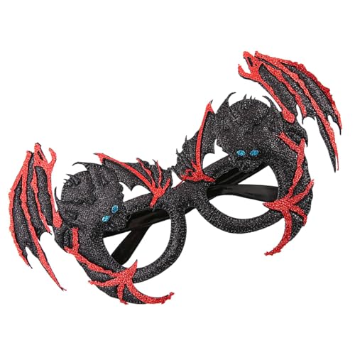 Halloween-Brillenfassungen - Kreative Halloweenbrille, Halloween-Brillen Für Erwachsene | Halloween Fledermaus Design Cosplay Brille - Einzigartige Trendige Kostümparty-Dekorationen Für Maskerade von Kbnuetyg