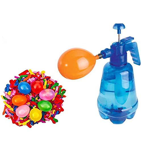 Wasserballonfüller – Luft- und Wasserballon, Inflator, Handballonfüller mit 500 Luftballons | Wasserspaß für Kinder im Freien von Kbnuetyg