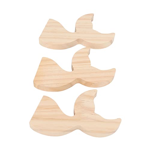 Fisch Holz DIY Handwerk Walschwanz Ornamente für Kinder Spielzeug Spielzeug zu Hause Party Dekor von Kcabrtet