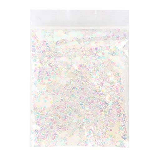 WEISSES GLITZER-KONFETTI 10G GLÄNZENDE HAUSTIER-NAIL-ART-DEKORATIONEN FÜR HANDWERKLICHE GESCHENKE von Kcabrtet