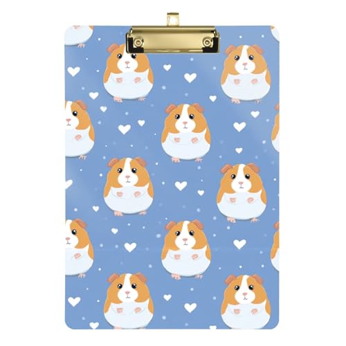 Kcldeci Niedliches Meerschweinchen-Klemmbrett aus Acryl, A4-Größe, Klemmbretter für Klassenzimmer, Krankenpflege, Hartfaserplatte für Bürobedarf, Schule, Silber, 30,5 x 22,9 cm Kcldeci Niedliches Meerschweinchen-Klemmbrett aus Acryl, A4-Größe, Klemmbretter für Klassenzimmer, Krankenpflege, Hartfaserplatte für Bürobedarf, Schule, Silber, 30,5 x 22,9 cm von Kcldeci