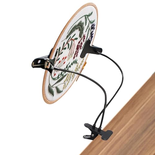 Embroidery Hoop CrossStitch Stand Stickrahmenhalter verstellbarer Stickrahmenständer Kreuzstichständer Schoßständer Kreuzstich Zubehör von KeaJuidy