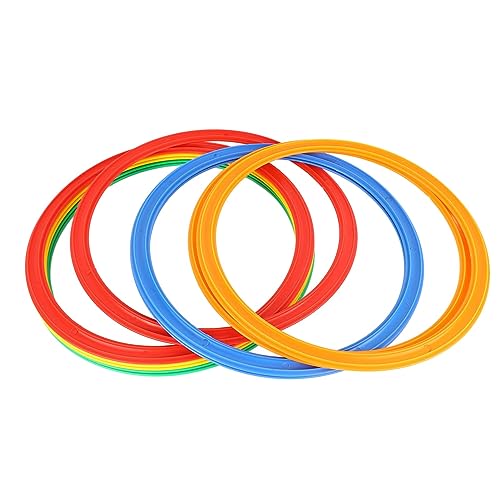 Kinder-Sport-Speed-Ring-Set, 10 Bunte Ringe und Schnallen, Fördert die Gesundheit, Geeignet für Kinder, 28 cm von Keenso