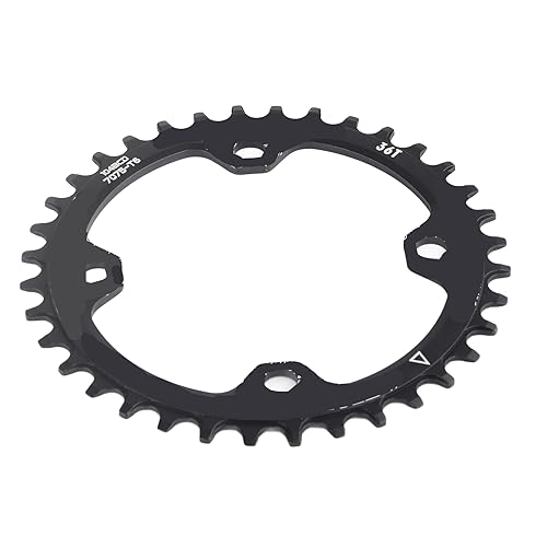 Mountain Bike Steel Einer Kurbelkettenring 32/34/36/38T für Ultimative Kettenretention und Lebensdauer, Einfach zu Installieren für die Fahrradreparatur [Moutain Bike, Crankset] (32T) (34T) (36T) von Keenso