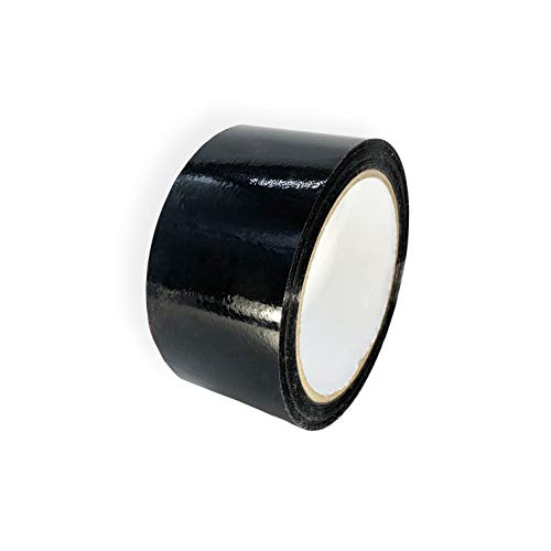 Klebeband, 48 mm x 66 m, Allzweck aus Polypropylen Paketband (Schwarz, 1) von Keephot