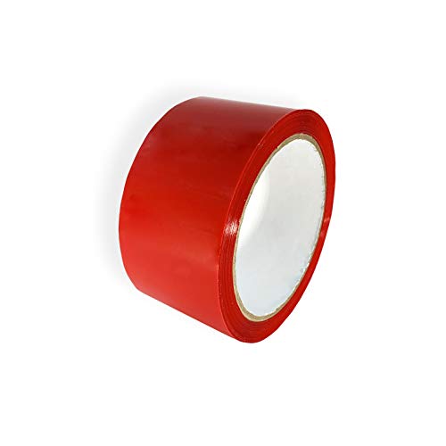 Klebeband Rot, 48 mm x 66 m, Allzweck aus Polypropylen Paketband, 6 Stück von Keephot