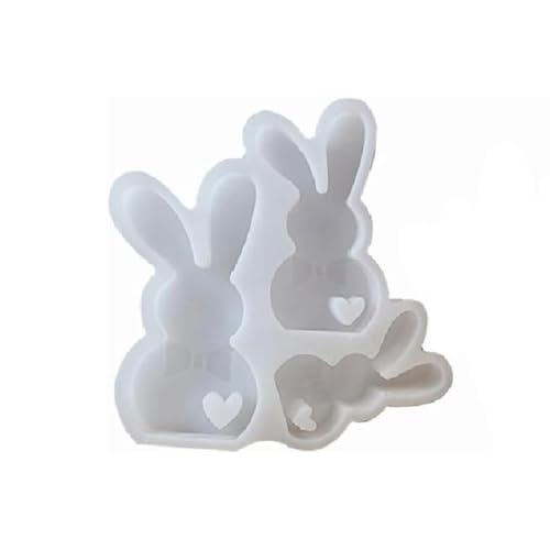 Cute Rabbit Candle Molds Resin Molds, Easter Bunny Silicone Mold, Silikonformen Gießformen Ostern, DIY Hasen Silikonform Ostern, Gießformen Silikon Ostern, Gießformen Silikon Frühling für DIY (B) von Keeplus