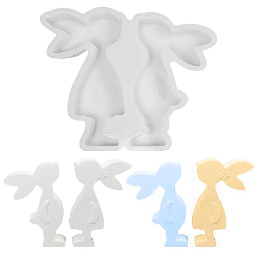 3D Silikonformen Gießformen Ostern,Silikonform Ostern Hase Silikon Gießform Ostern Silikonform Ostern Gipsformen zum Gießen Osternhase Epoxidharz Formen Giessformen Silikon Ostern für Handwerk (06) von Keho Keho Kehongdun