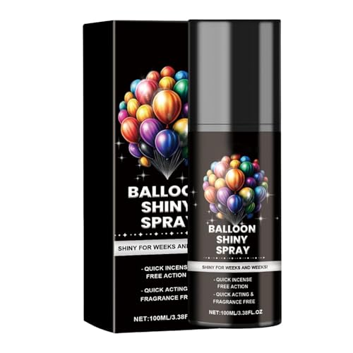 Glanzspray für Luftballons,Ballon-Glühspray | 100 ml Hochglanz-Ballonspray | Balloons Shiny Spray, Ballonspray-Verstärker für dauerhaften Glanz auf Latexballons von Kelburn