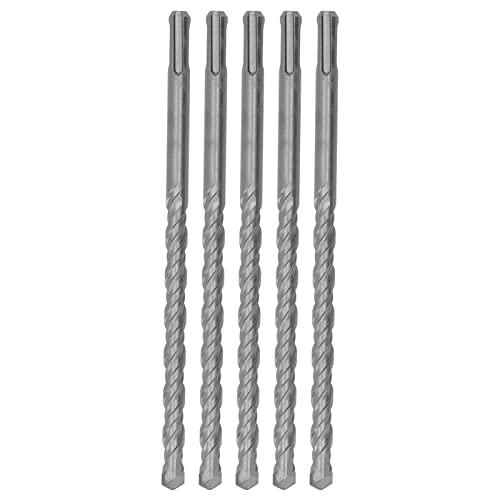 Bohrer-Set, Hartmetallspitze, Bohrhammer, 2 Nuten, Spiralbohrer für Ziegelbeton, 210 mm (12mm) von Kelepu