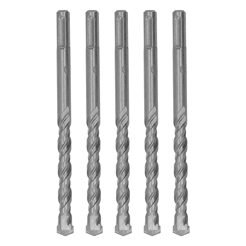 Bohrhammerbohrer, Hartmetallspitze, Schlagbohrer für Ziegel, Stein, Beton, 5-teiliges Set (12mm) von Kelepu