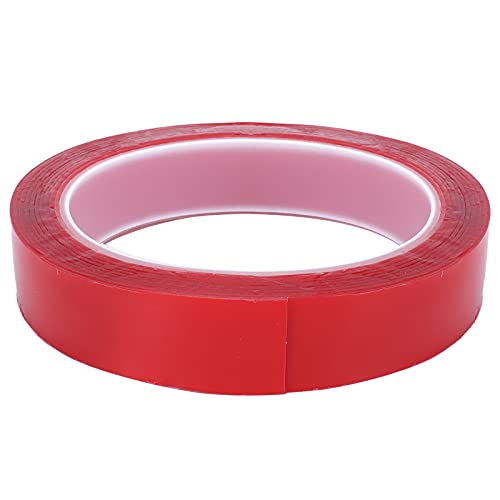 Doppelseitiges Klebeband, nahtlos klebend, Wandmontage, transparent, rot (2CM*3M) von Kelepu