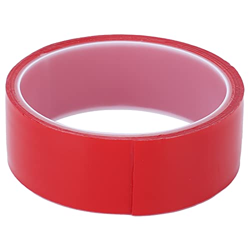 Doppelseitiges Klebeband, nahtlos klebend, Wandmontage, transparent, rot (3CM*1M) von Kelepu