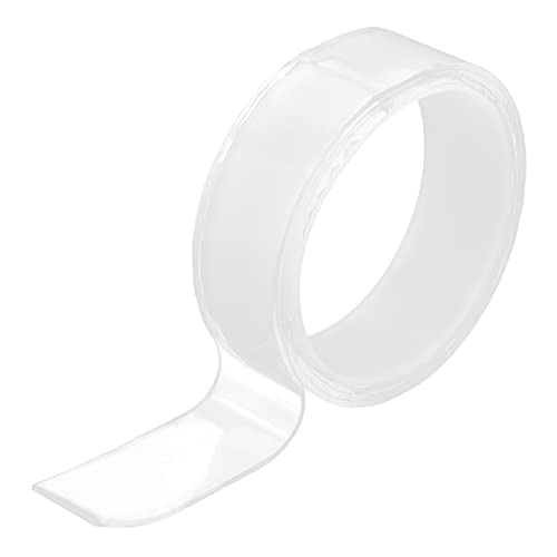 Mehrzweck-Doppelseitiges Klebeband, stark klebend, waschbar, transparent, für Büro, Küche, Auto (1m / 3.3ft) von Kelepu