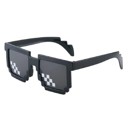 Kellegour 10 Paare Thug Life Sonnenbrille,Mosaik Brille Party Sonnenbrille,Thug Life Pixelated Sonnenbrille,Thug Life Brille für Partyurlaub Dekoration Brille Masquerade von Kellegour