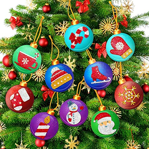 Christmas Diamonds Paintings Keychains, 5D Diamond Art Kits Rhinestone Painting Crafts Christmas Hanging Ornaments for Home Decoration Christmas Onament von Keptfeet