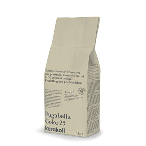 Kerakoll Fugabella Color 25 Säcke 3 kg Spachtelmasse Kunstharzzement Fugenmörtel dekorativ Grün von Kerakoll