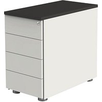 Kerkmann Move Standcontainer weiß, anthrazit 4 Auszüge 42,0 x 80,0 x 72,0 - 76,0 cm von Kerkmann