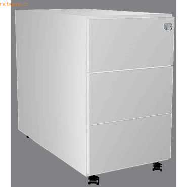 Kerkmann Rollcontainer 3 Schubladen BxTxH 43x80x54cm mit Zentralschlos von Kerkmann