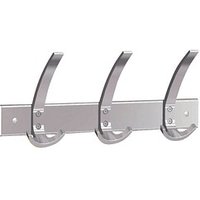 Kerkmann Wandgarderobe public 32640214 silber Metall 9 Haken 40,0 x 17,0 cm von Kerkmann