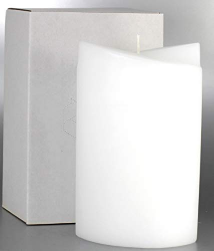 Kerzenrohling,Formenkerze Weiß Oval, für Hochzeit 19x12 cm - 2 Flügel Ellipse zum Basteln und Verzieren mit Karton zur Aufbewahrung. 8603K von Kerzen Junglas