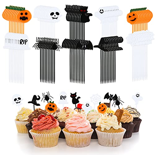 Kesote Dekorative Kuchendekoration für Kuchen, Sandwiches, Cupcakes (Halloween Topper 2) von Kesote