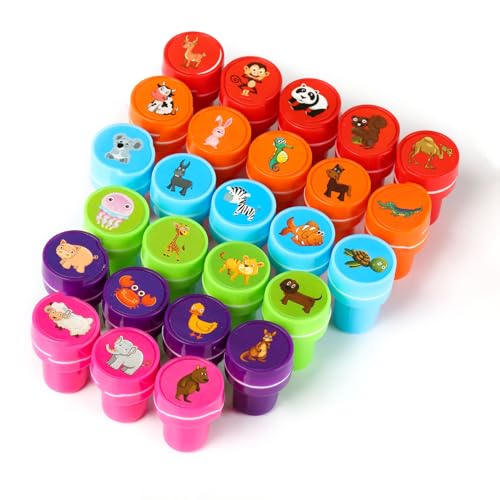 Kesote Stempel Kinder 26 Stempelset Tiere Mitgebsel Kindergeburtstag Geschenk Geburtstag Party Favor von Kesote