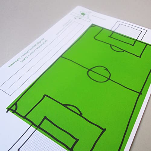 ich bastel mir mein eigenes Spiel! Fußball-Bastelbogen: Tischfußball, extragroße Klappkarte DIN A4 (offen DIN A3) - tolle Aktivität für Fußball-Geburtstage und die Zeit zu Hause. von Kettcards