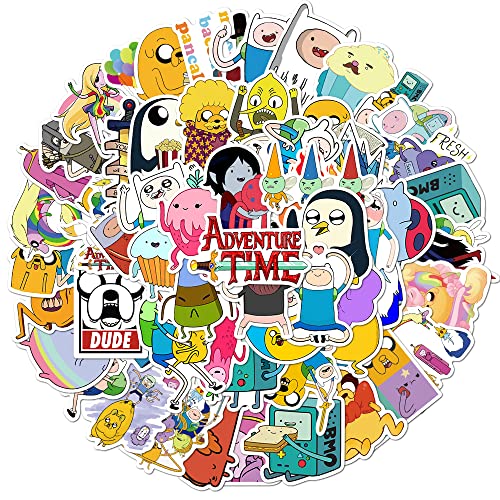 100 Stück Adventure Time Aufkleber, Cartoon-TV-Show-Charaktere, Graffiti-Vinyl, wasserdichte Aufkleber für Laptop, Wasserflasche, Skateboard, Kinder und Jugendliche von Keulablen