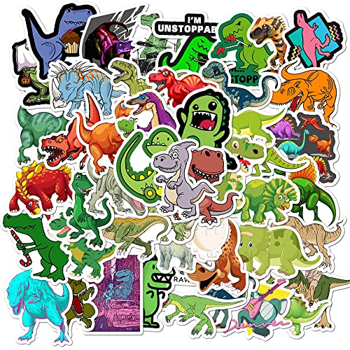 Aufkleber Dinosaurier [50 Stück], Kawaii Graffiti Stickers, Wasserfeste Vinyls Niedliche Aufkleber für Skateboards Water Bottle Tablets Schultaschen, Kinder von Keulablen