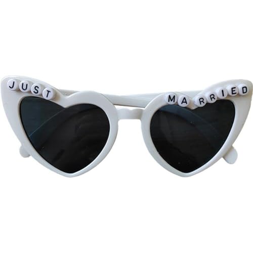 Braut-sonnenbrille, Just Married-brille, Vintage-sonnenbrille, Junggesellenabschieds-sonnenbrille, Junggesellinnenabschieds-zubehör Für Reisen von Keuyeo