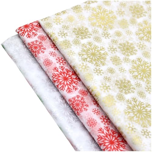 Keuyeo 30 Teile/Satz Weihnachten Geschenkpapier Seidenpapier Verpackung Papier Schneeflocke Weihnachten DIY Handwerk Geschenk Box Verpackung Festliche Party Liefert von Keuyeo