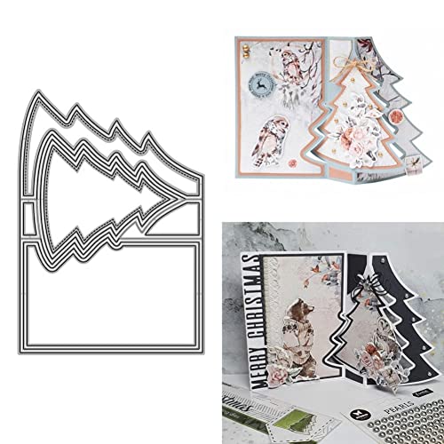 Keuyeo Metall Stanzformen Baum Karte Rahmen DIY Scrapbooking Fotoalbum Dekorative Prägung Papercard Handwerk Sterben von Keuyeo