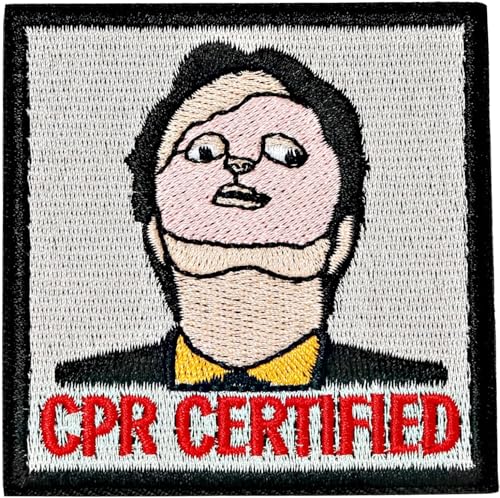 CPR-zertifizierter Aufnäher, bestickter Moral-Patch mit Hakenverschluss, lustige Meme-Aufnäher für Rucksäcke, Westen, Jacken, Jeans, Hüte von Keway