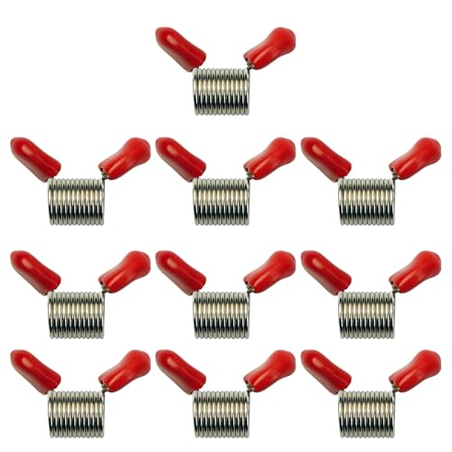 10-teiliges Perlenstopper Set Glatte Perlen Helfer Schmuckherstellungswerkzeuge Feder Endverschlüsse Perfekt Für Bastelbegeisterte von Kexpsogy