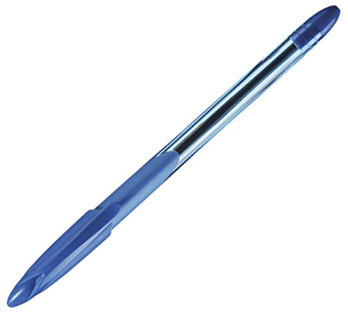 Keyroad Kugelschreiber 0,1 mm/ 50 Stück/Farbe: Blau/das Büro Vorschule und Schule/Mit ergonomischem weicher Griff von Keyroad