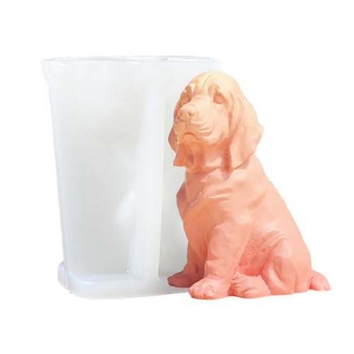 3D Hund Silikonform Kerzenform Seifenform Tier Silikonform Katzen Silikonform Tier Gießformen Silikon Epoxidharz Formen zur Herstellung von Kuchen, Seifen, Fondant Kuchen Dekoration Form von Keyubria