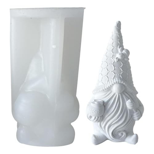 3D Wichtel Silikonform Weihnachten Zwergkerzenformen zum Gießen Gesichtsloser Weihnachtsmann Silikonformen Gießformen Kerzenformen Fondant Formen Schokoladenform Geschenke Für Familie Und Freunde von Keyubria