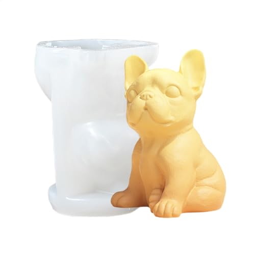 Keyubria 3D Hund Silikonform Kerzenform Seifenform Tier Silikonform Katzen Silikonform Tier Gießformen Silikon Epoxidharz Formen zur Herstellung von Kuchen, Seifen, Fondant Kuchen Dekoration Form von Keyubria